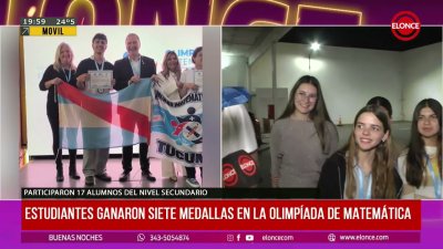 Estudiantes ganaron siete medallas en la olimp&iacute;ada de matem&aacute;tica